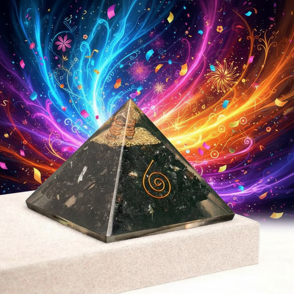 Black Obsidian Pyramid